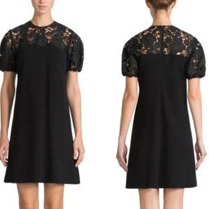 Lace Short Sleeve Shift Dress by Shoshanna